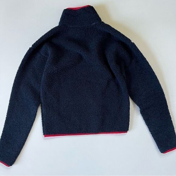 Brooks Brothers Teddy Fleece Half Zip Navy XS - Picture 3 of 7